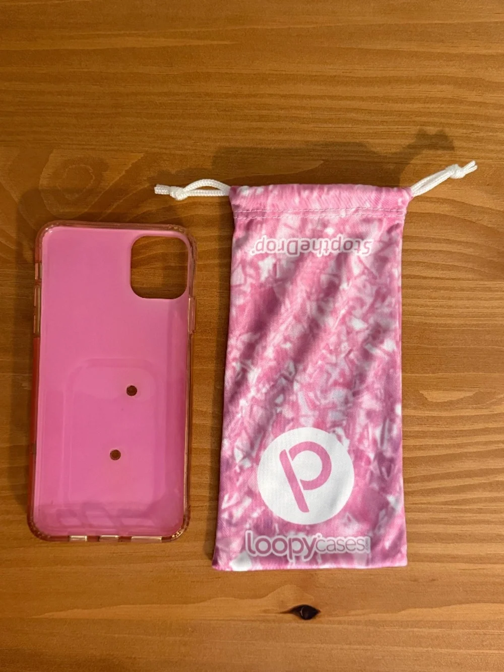 iPhone 11 Pro Max Loopy Case in Pink Opal Shell